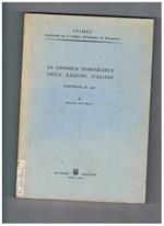 La dinamica demografica delle legioni italiane, previsioni al 1981