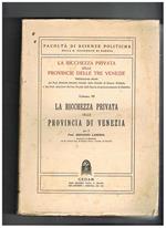 La ricchezza privata della provincia di Venezia