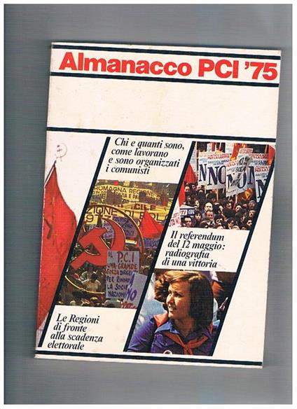 Almanacco del Pci 1975 - Giancarlo Pajetta - copertina