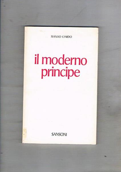 Il principe moderno - Manlio Ciardo - copertina