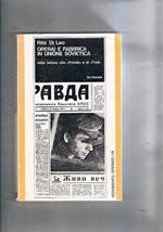 Operai e fabbrica in Unione Sovietica nelle lettere alla Pravda e al Trud