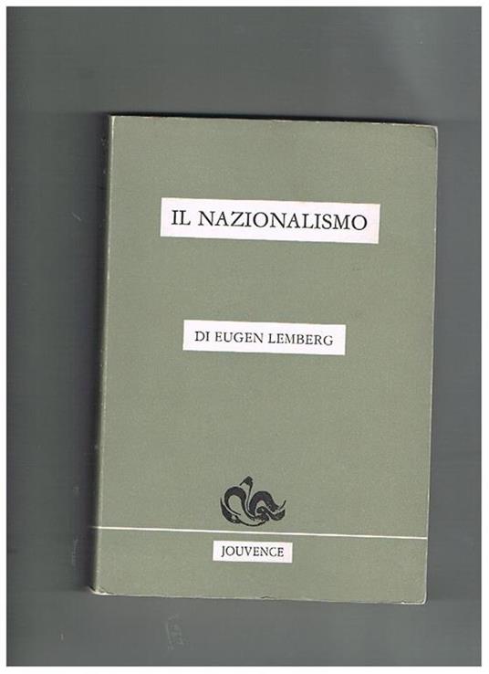 Il nazionalismo - Eugen Lemberg - copertina