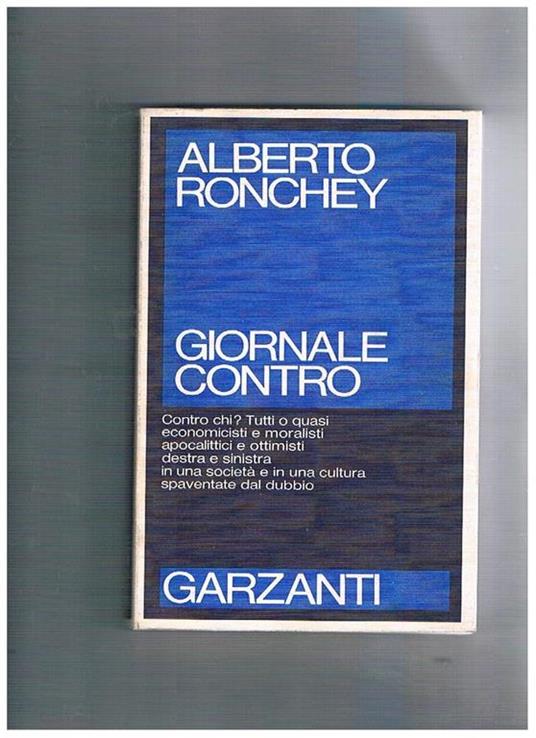 Giornale contro - Alberto Ronchey - copertina