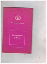 Dichiarazione politica