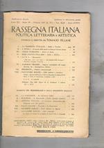 Rassegna italiana, mensile di politica letteraria e artistica. disponiamo del 1937 dei mesi gen. feb. ago. set