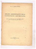 Riflessi amministrativi della costituzione repubblicana. Estratto