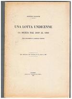 Una lotta undicenne. La Sicilia dal 1849 al 1860 (con documenti inediti). Estratto