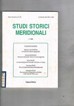 Studi storici meridionali, quadrimestrale, n° gen-apr. 1991. La casa-famiglia dei Forunato a Rionero in Vulture per un codice diplomatico della basilicata ecc