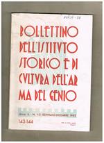 Bollettino dell'istituto storico e di cultura dell'arma del genio. Pubblicazione semestrale fasc. 1-2. anno 1981. Contiene: Calzecchi-Onesti inventore del coheree di P.Poli le fibre ottiche di M. Costa le scoperte archeologiche nella costruzione dei forti