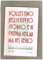 Bollettino dell'istituto storico e di cultura dell'arma del genio. Pubblicazione semestrale fasc. 1-2. anno 1982. Contiene: la 110° compagnia marconisti A.S. (1940-1943) i castelli feudali della provincia di Agrigento di C. Carta ecc