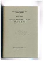 L' agricoltura in Terra di Bari dal 1880 al 1914