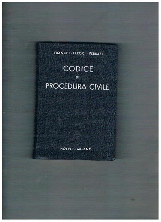 Codice di procedura civile - Leone Franchi - copertina