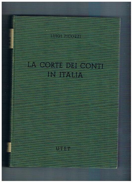 La Corte dei Conti in Italia - Luigi Picozzi - copertina
