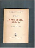 Bibliografia Romana VIII (21 aprile 1952. 31 dicembre 1952)