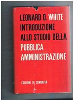 Introduzione allo studio della Pubblica Amministrazione