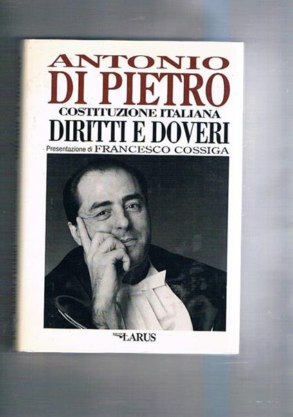 Costituzione italiana diritti e doveri - Antonio Di Pietro - copertina