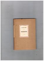 Sonnets éditions de 1000 exemplaires numérotés (588)