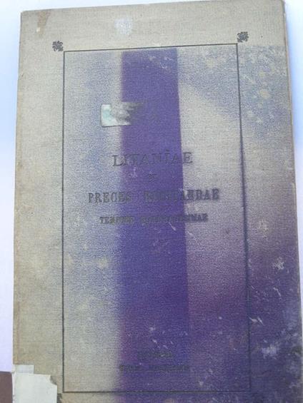 Litaniae et preces recitandae tempore quadragesimae - copertina