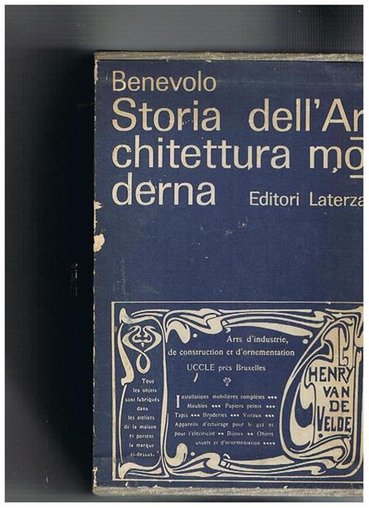 Storia dell'architettura moderna. Vol. I°-II° - Leonardo Benevolo - copertina