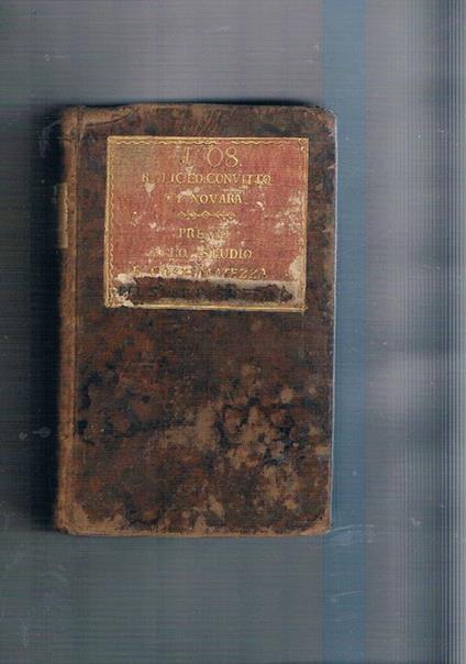 Contemplazione della Natura del Signor Carlo Bonnet. Con tutte le Aggiunte fatte dall'autore all'ultima edizione francese del 1781, ed arricchita Delle molte Note ed Osservazioni fatte posteriormente all'ultima veneta edizione del 1790 dai Signori Abati L - Carlo Bonnet - copertina