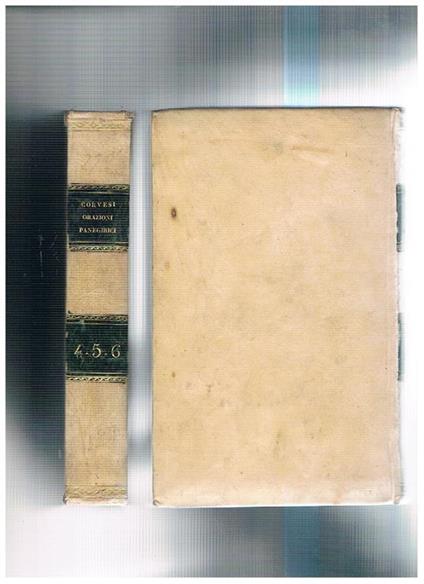 Orazioni panegiriche, discorsi e prediche di T. Corvesi con altre utilissime aggiunzioni del P. maestro Girolamo Scagliocchi dell'istesso ordine. Tomi I-VI di otto - Tommaso Corvesi - copertina