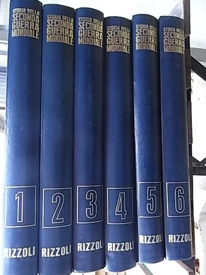 Storia della Seconda Guerra Mondiale, edizione italiana di quella inglese diretta da Basil Liddell Hart e barrie Pitt. Volumi 1-6 - Angelo Solmi - copertina