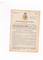 Propaganda di Guerra (estratto del Bollettino della R. Società Geografica Italiana) n° 12 del 30 marzo 1918