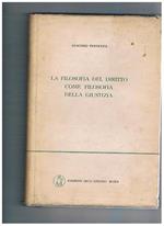 La filosfia del diritto come filosofia della giustizia