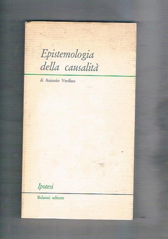 Epistemiologia della casualità - Antonio Verdino - copertina