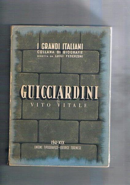Guicciardini - Vito Vitale - copertina