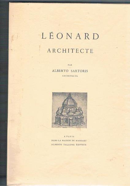 Leonard architecte - Alberto Sartoris - copertina