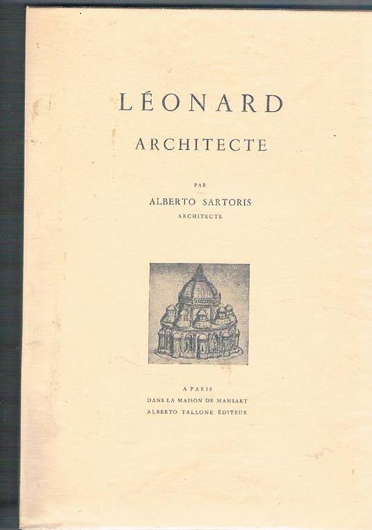 Leonard architecte - Alberto Sartoris - copertina