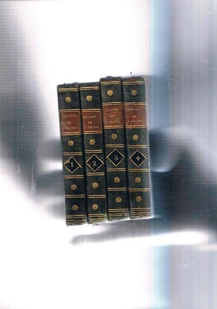 Oeuvre de Jran Racine. Tomi quattro su cinque manca il 5° - Jean Racine - copertina