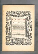 Uccelliera overo discorso della natura, e proprietà di diversi uccelli e in particolare di qué che cantano con il modo di prendergli, conscergli, allevarli e mantenerli, con le figure dal vero di Tempesta e Villamena. Ristampa anastatica dell'edizion