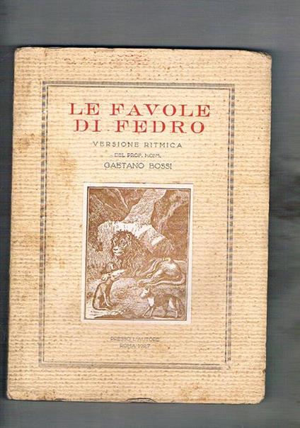 La favole di Fedro - Fedro - copertina