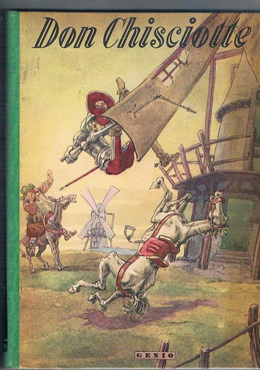 Don Chisciotte, a cura di Francesco Perri e con ill. di Gustavino - Miguel de Cervantes - copertina