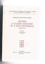 Lettres a Claude Saumaise et a son entourage (1620-1637)
