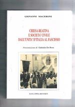 Chiesa reatina e società civile dall'Unità d'Italia al fascismo. Presentazione di Gabriele De Rosa