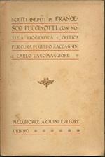 Scritti inediti di Francesco Puccinotti con notizia biografica e critica per cura di Guido Zaccagnini e Carlo Lagomaggiore