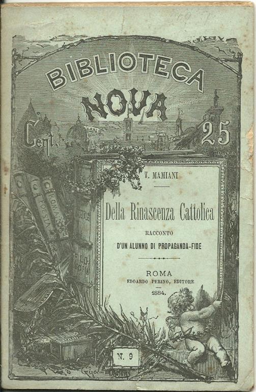 Della Rinascenza Cattolica. Racconto di un alunno di Propaganda Fide - Terenzio Mamiani - copertina