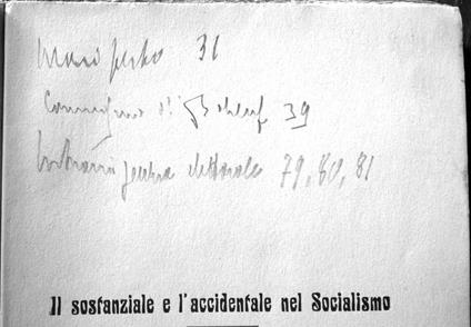 Il sostanziale e l'accidentale nel Socialismo.Conferenza tenuta a Milano il 24 maggio 1914 - Arturo Labriola - copertina