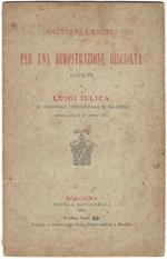 Per una dimostrazione disciolta. Difesa di Luigi Illica al Tribunale Correzionale di Bologna. Udienza del dì 28 giugno 1881