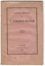 Alcune lettere di A. Federigo Ozanam