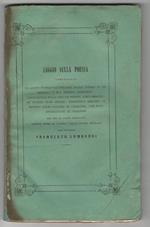 Saggio sulla poesia contenenteun cenno storico-letterario sulla poesia in generale, e sua remota antichità […]