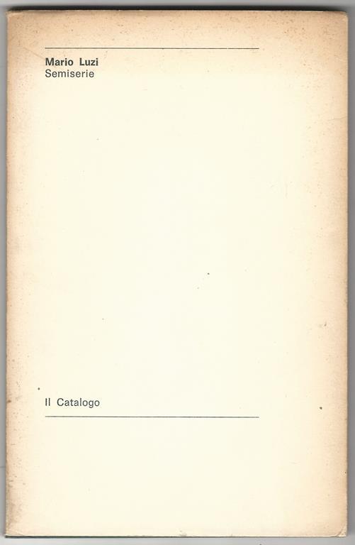 Semiserie - Mario Luzi - copertina