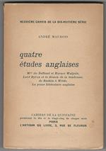 Quatre études anglaises