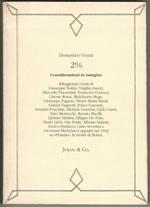 2%. Considerazioni In Margine. Rileggendo I Testi Di Giuseppe Bottai, V. Guzzi, M. Piacentini […] Su 