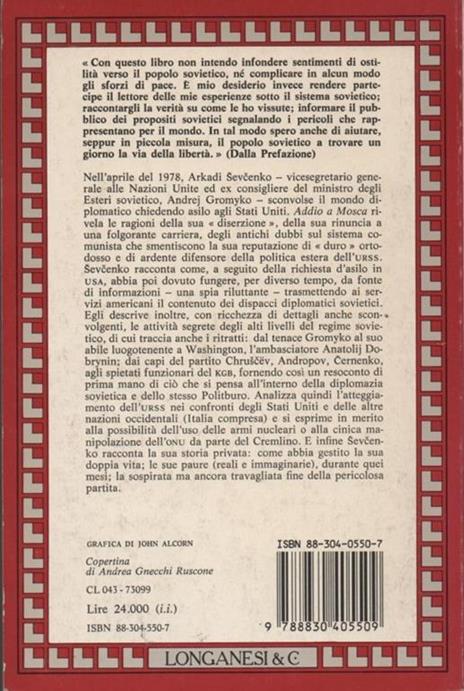 Addio a Mosca - Arkady Shevchenko - 3