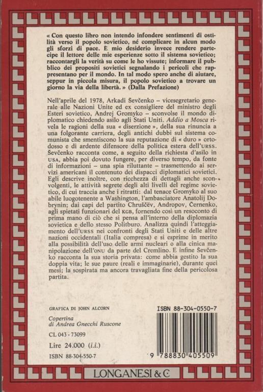 Addio a Mosca - Arkady Shevchenko - 3