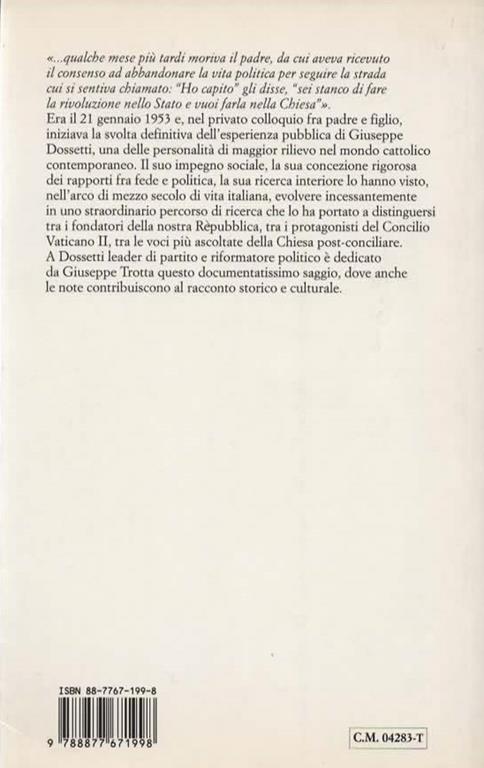 Giuseppe Dossetti. La rivoluzione nello Stato - Giuseppe Trotta - 2